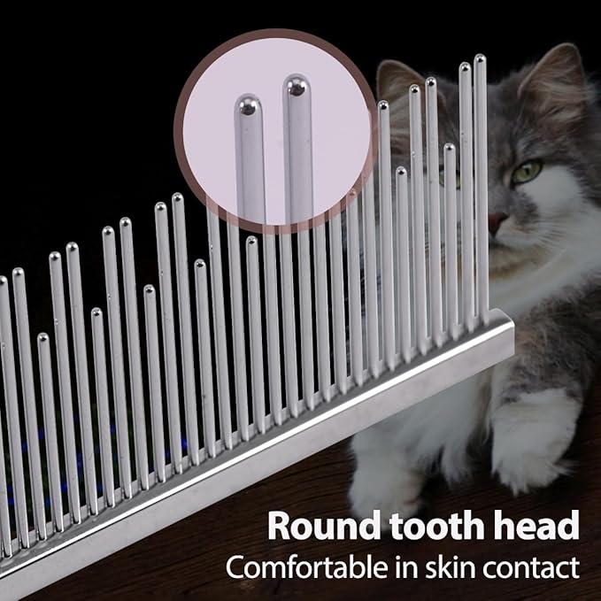 6.1" Dog Grooming Comb for Long Haired Cats & Dogs-Mewly Pet