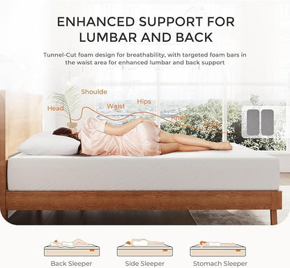 Sweetnight 12 Inch Queen Size Mattress in a Box for Pressure Relief & Motion Isolation, CertiPUR-US Certified Plush Memory Foam Queen Mattresses
