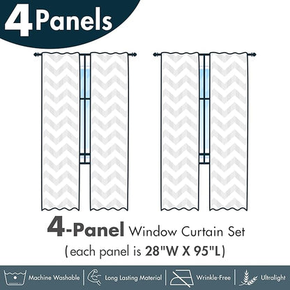 Ambesonne Ethnic Window Curtains Pack of 2, Folkloric Style Floral Ornaments with Bohemian Oriental Motifs as Stripes, Lightweight Set with Rod Pocket, 4 Panels of - 28" x 95", Teal Coral and Orange