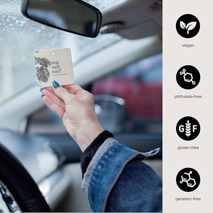 Sea Salt Surf Car Air Freshener, 4 Pack-Mewly Pet