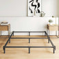 7 Inch Metal Bed Frame Queen Size, Compatible with Most Brand Box Spring Or Mattress, 9-Leg Support Bed Base, Headboard Attachable, Noise-Free, Easy Assembly, Black