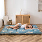 MAXYOYO Floral Printed Rustic Style Japanese Floor, Futon Mattress for Adults Foldable Roll Up Camping Mattress Floor Lounger Bed Couches and Sofas Twin Size