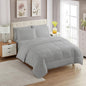California King Comforter Set - Soft & Breathable 7-Piece Bedding Collection - 1 Comforter, 1 Fitted Sheet, 1 Flat, 4 Pillowcases - Deep Pocket - Premium Quality - Ideal for All Seasons, Silver