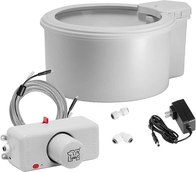 Always Full® 7" Pet Water Bowl and Wall Unit Bundle – Self-Refilling, Clean Filtered Water, Easy Home Connection, App-Enabled Hydration Tracking, Cat and Dog Water Bowls-Mewly Pet