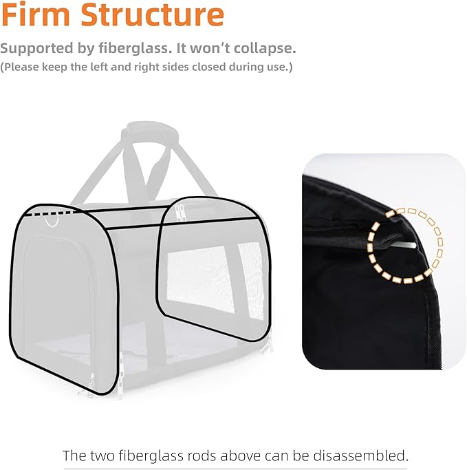 TWDEPART Cat Carrier Backpack - Multifunctional, Firm & Foldable with Roll-Up Shade, Breathable Design Includes Collapsible Bowl & Cushion (Black)-Mewly Pet