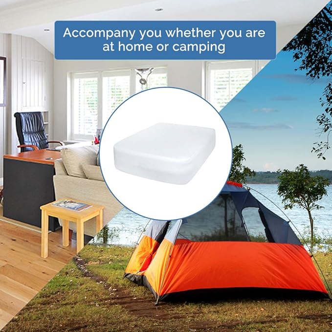 Bedecor Fitted Sheet for Air Mattress Inflate Without Disassembly Convenient & Firm Deep up to 21" White -Twin XL