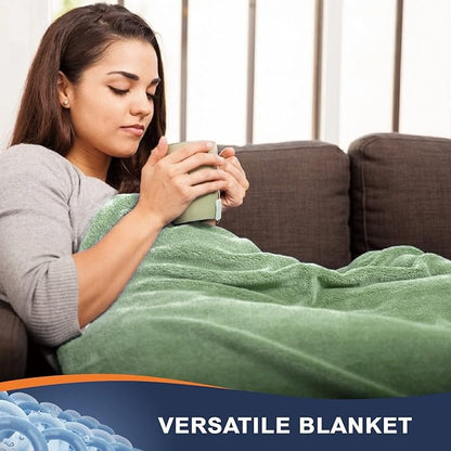 Walensee Fleece Blanket Plush Throw Fuzzy Lightweight (King Size 108x90 Sage Green) Super Soft Microfiber Flannel Blankets for Couch, Bed, Sofa Ultra Luxurious Warm and Cozy for All Seasons