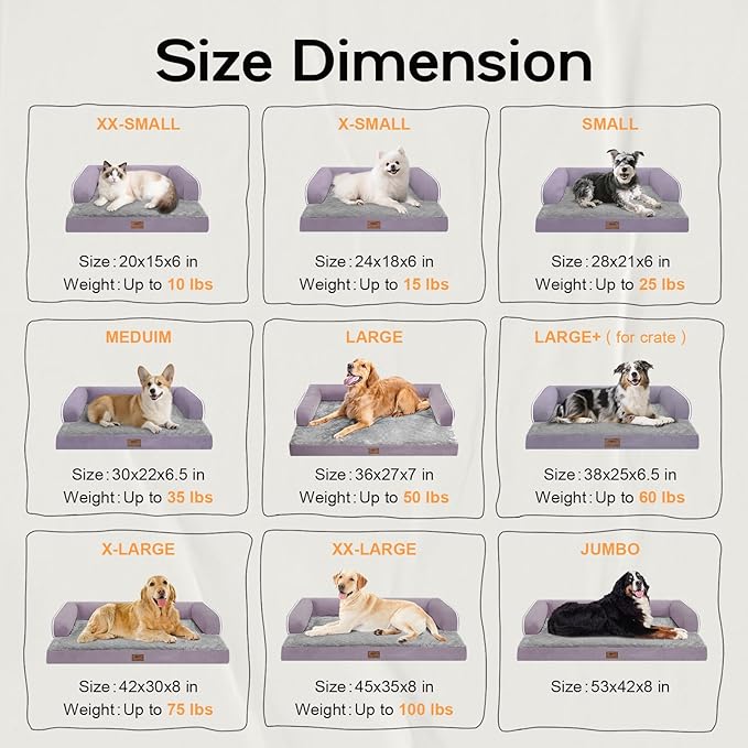 Small Dog Bed and Cat Sofa Waterproof Orthopedic Dog Beds for Small Dogs Cat Bed Comfy Pet Couch Sofa Beds with Washable Removable Cover & Non-Slip Bottom-Mewly Pet