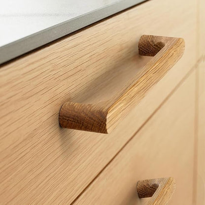 Burlywood Round 7-1/2in 2 pcs Wooden Drawer Pulls Handle pulls for cabinets Kitchen Cabinet Drawer pulls Cabinet Door Pull