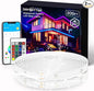 Outdoor LED Strip Lights Waterproof 200ft, IP67 Waterproof LED Light Strips with Remote, Music Sync APP Control, RGB Color Changing LED Lights for Roof, Balcony, Deck, Pool, Patio, Outdoor Decorations