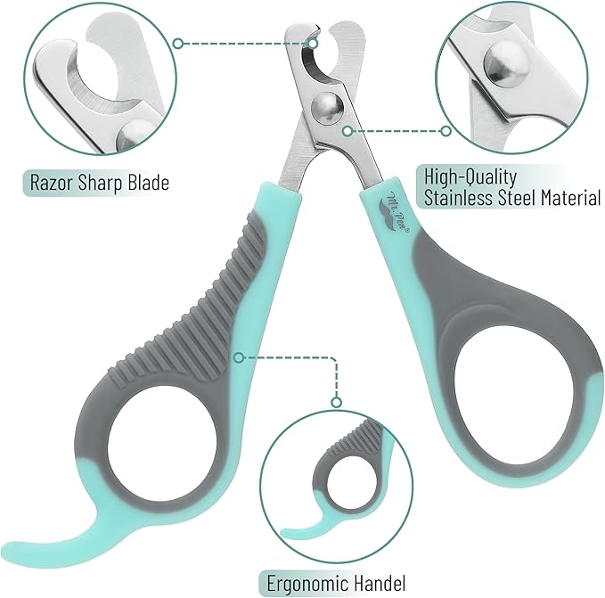 Mr. Pen Cat Nail Trimmer - Blue & Gray, Cat & Kitten Nail Clipper, Small Dog Nail Clipper-Mewly Pet