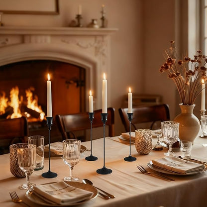 Candlestick Holders Black, 9 Packs Taper Candle Holder for Candlesticks, Candle Sticks Holder Decor for Home Decor