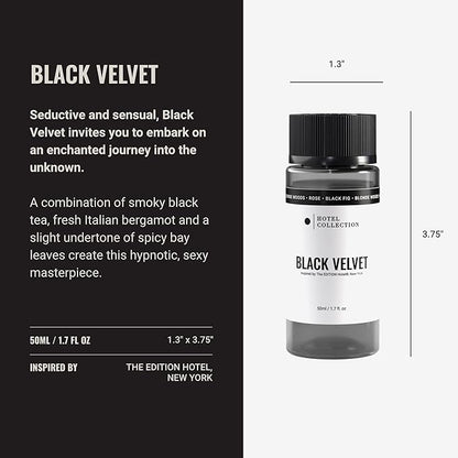 Hotel Collection Diffuser Oil - Black Velvet - Aromatherapy Essential Fragrance Oil - Blonde Woods, Rose, and Black Fig - 50ML 1.7 Fl oz