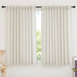 RYB HOME Linen Sheer Curtains for Bedroom, Sunlight Filtering Nature Airy Drapes Easy Hanging Window Treatment for Kids Room Living Room Home Office, Linen, W 70 x L 63 inch Each, 2 Panels