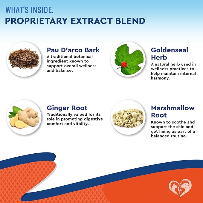 Natural Cats & Dogs Yeast Infection Anti Itch Treatment - Itchy Ears, Skin & Allergy Symptoms Relief - Reduces Inflammation & Relieves Irritation - Herbal Medicine Supplement Drops-Mewly Pet