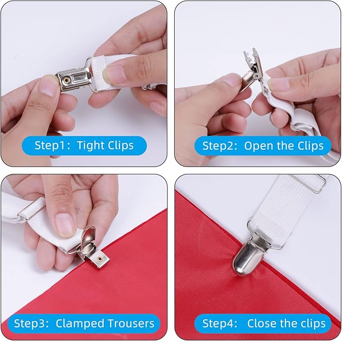 Adjustable Boot Straps Pant Stirrups Clips Boot Clips-Mewly Pet