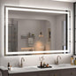 57x 36 LED Lighted Bathroom Mirror, Dimmable Vanity Mirror with Lights, Anti-Fog, ETL Listed (Backlit and Front Lighted)