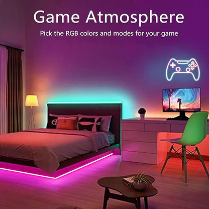 16.4FT Neon Rope Lights,Flexible Led Rope Light Control with App/Remote,Multiple Modes,Music Sync,IP65 Outdoor RGB Led Strip Lights Waterproof