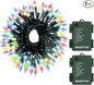 Christmas Lights 50 LED String Lights Battery Operated Clear Mini Lights18ft with Timer for Thanksgiving Day Wreath Christmas Tree Indoor Outdoor Decoration, Waterproof, Multicolor 2Pack