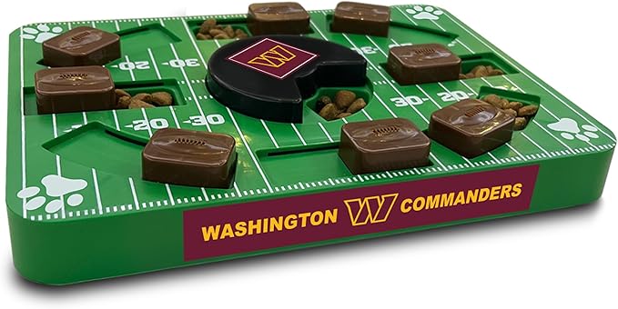 Pets First NFL Washington Commanders Puzzle Toy, Puzzle Treat Dog Toy, Interactive Dog Treat Toy, Dog Puzzle-Mewly Pet