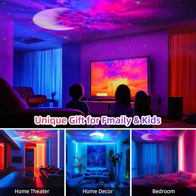 Astronaut Galaxy Projector Starry Projector, Bluetooth Music- White Noise for Sleep-Star Moon Nebula Night Light for Bedroom,360° Adjustable Galaxy with Remote,Timer,Star Light Projector