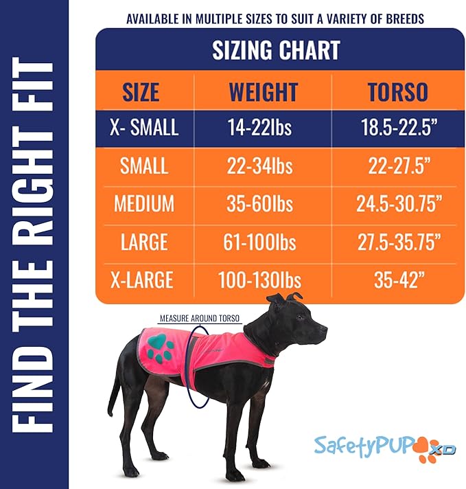 Dog Reflective Vest – Hi-Vis Fluorescent Visibility That Helps to Safeguard Your Pet On/Off Leash in Urban & Rural Areas (Pink, X-Small)-Mewly Pet