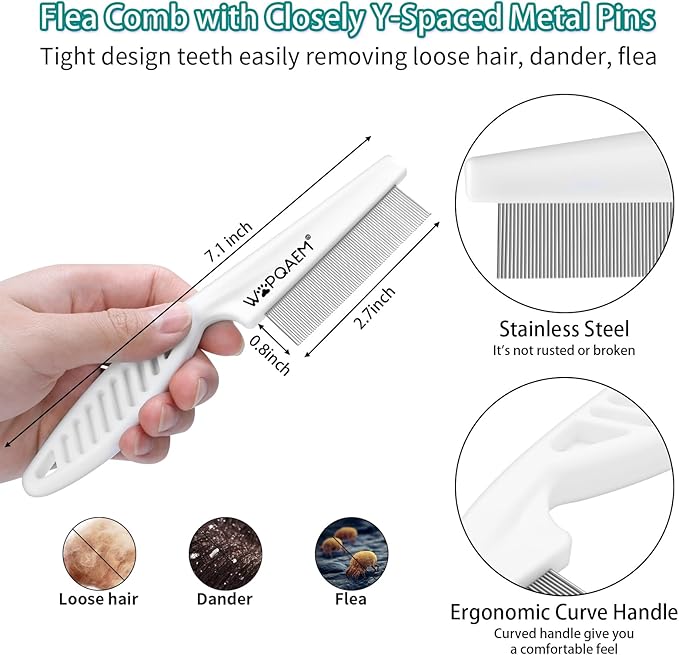 Dog Brush for Shedding Short Long Haired Cats, 5 in 1 Pet Grooming Kit for Small Medium & Large Animals. Removes Loose Fur, Mats, Tangled. Easy Cleaning. Undercoat Rake + Steam Brush Included-Mewly Pet