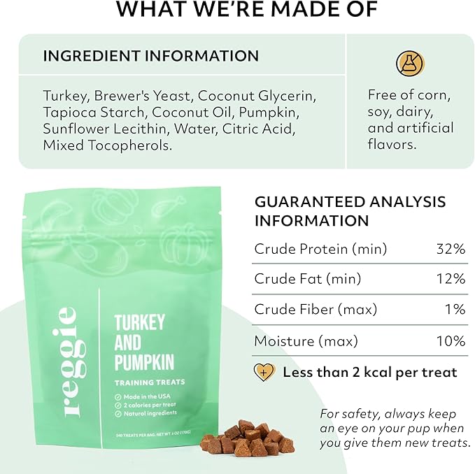 Reggie Forager Ball for Dogs | Mealtime Enrichment Toy | Reduces Boredom, Hyperactivity, Stress | Vet-Approved & Ideal for All Ages, Breeds, and Sizes (Forager Ball - Turkey & Pumpkin)-Mewly Pet