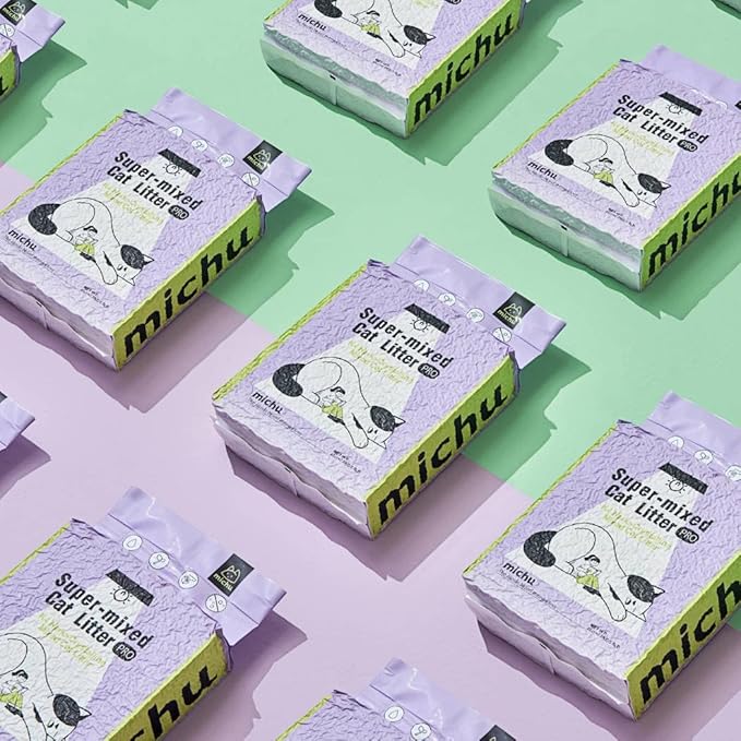 Mixed Tofu Cat Litter, Heavy Duty Flushable Kitty Litter, 5.5Lb/88Oz Original 8 Pack-Mewly Pet