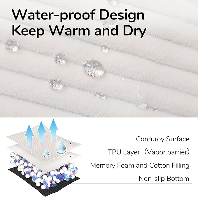 FUKUMARU Cute Dog Bed, Fluffy Pet Bed with TPU Layer Keeping Lining Dry, Dog Couch Medium Size Dogs Easy to Care, Warm Cat Bed with Removable Zipper Cover, 36inch, Large, Cream-Mewly Pet