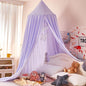 dix-rainbow Princess Decor Canopy for Kids Bed, Soft and Durable Bed Canopy for Girls Room Tent Canopy Dreamy Mosquito Net Bedding, Children Reading Nook Canopies Indoor(Purple)