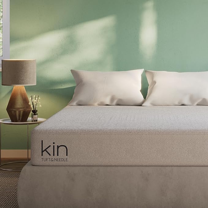 Tuft & Needle Kin Medium Plush 10" Twin XL Hybrid Mattress, Cooling, Pressure Relief, and Individually-Wrapped Coils, 100 Night Trial, Fiberglass-Free, CertiPUR-US, 10-Year Limited Warranty