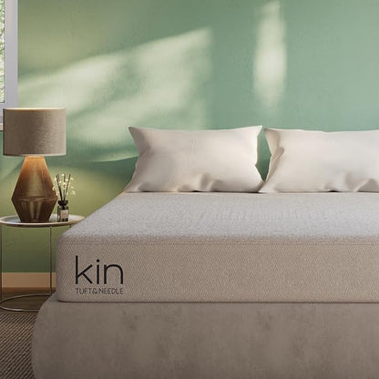Tuft & Needle Kin Medium Plush 10" Cal King Hybrid Mattress, Cooling, Pressure Relief, and Individually-Wrapped Coils, 100 Night Trial, Fiberglass-Free, CertiPUR-US, 10-Year Limited Warranty