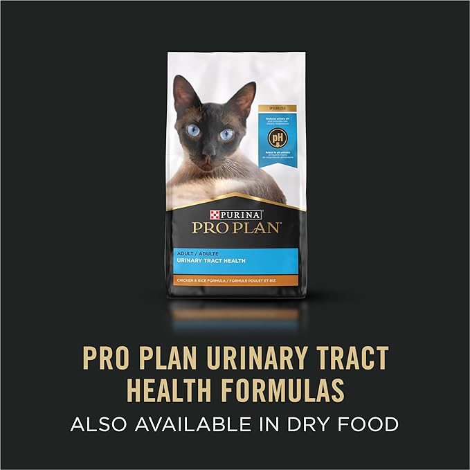 Purina Pro Plan Urinary Tract Cat Food Wet Pate, Urinary Tract Health Ocean Whitefish Entree - (Pack of 24) 3 oz. Pull-Top Cans-Mewly Pet
