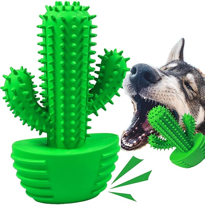 Dog Chew Toys Dog Toothbrush Stick Teeth Cleaning Brush Dental for Medium Large Dog, Puppy Christmas Easter Birthday Gifts, Outdoor Squeaky Toys for Aggressive Chewers Interactive Tough Toys-Mewly Pet