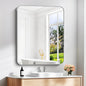 30" x 36"Bathroom Mirror, Silver Wall Mirror with Metal Frame, Decorative Rectangular Vanity Mirror for Bedroom Bathroom Living Room Entryway (Horizontal/Vertical)