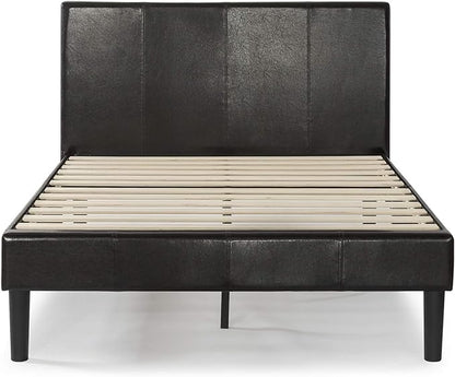 ZINUS Gerard Faux Leather Upholstered Platform Bed Frame, Mattress Foundation, Wood Slat Support, No Box Spring Needed, Easy Assembly, California King