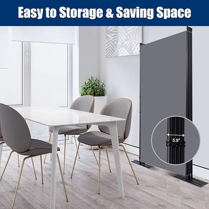 Room Divider 6FT Portable Room Dividers and Folding Privacy Screens, 136'' W Fabric Divider for Room Separation, 4 Panel Partition Room Dividers Freestanding Wall Divider Screen for Dorm Studio Office