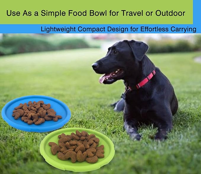 Dog Flying Disc, 2 Pack Dog Flyer Toys, Soft Rubber Interactive Lightweight Flying Disc Dog Toy for Small Large Dogs - Floats in Water & Safe on Teeth, 7.2 inch.-Mewly Pet