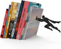 Artori Design Book Ends to Hold Books Heavy Duty - Hidden Metal Bookends for Shelves Desk or countertop - Bookend Book Holder for Home Decorative - Gift for Book Lovers and Home Décor (Book&Hero)