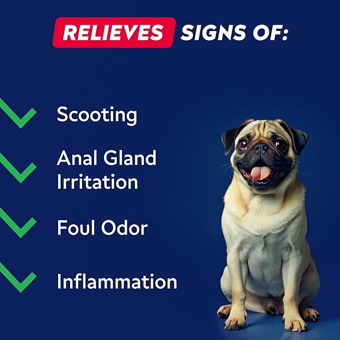 STRELLALAB Anal Gland Support Chews - Scoot Treatment - Digestive Enzymes, Prebiotics & Fiber Supplement for Dogs Digestion & Gut Health. Proprietary Blend of Beet, Psyllium, Dandelion & Pumpkin 120Ct-Mewly Pet