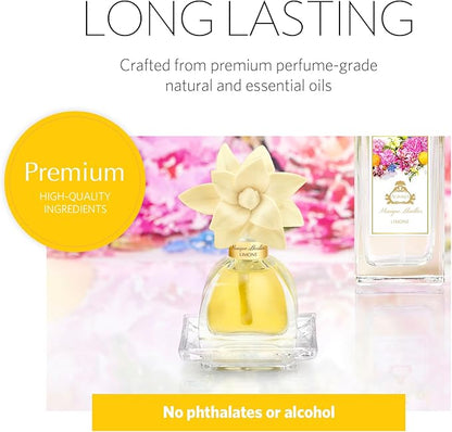 AGRARIA PetiteEssence Flower and Reed Diffuser Set - Hand Crafted Sola Botanical Home Fragrance, Scented Oil - Gift Set for All Occasions