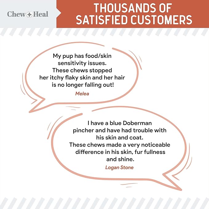 Salmon Oil for Dogs - Soft Chew Omega Treats for Skin and Coat - Fish Oil Blend of Essential Fatty Acids, Omega 3 and 6, Vitamins, Antioxidants and Minerals - Made in USA (180 Chews, Salmon)-Mewly Pet
