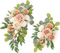 Flrunwu(Pack of 2 Artificial Flowers Decorations,Centerpieces for Wedding Reception Backdrop Decoration, Floral Decor Wall Home Entryway OutdoorDecorations (Terracotta)