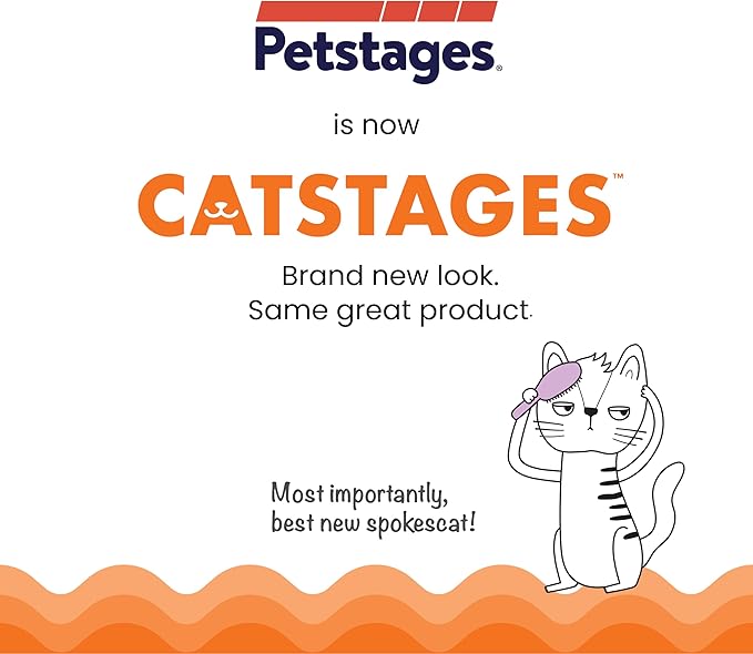Catstages Catnip Tons of Tails – Interactive Catnip Dental Chew Toy for Cats with Rope, Ribbon & Cotton for Batting, Chasing & Chewing-Mewly Pet
