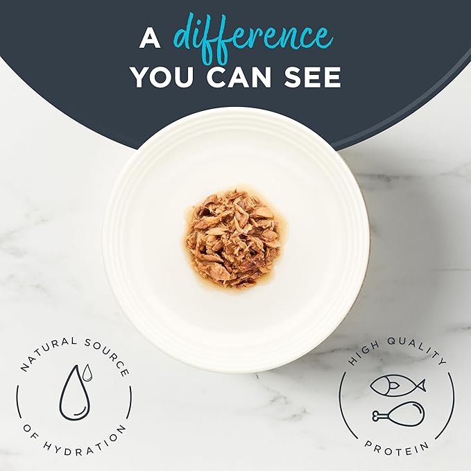 Reveal Natural Wet Cat Food, 24 Count, Grain Free, Limited Ingredient Canned Food for Cats, Ocean Fish in Gravy, 2.47 oz Cans-Mewly Pet