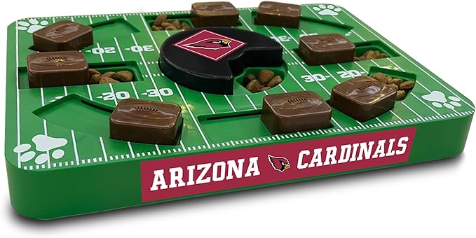 Pets First NFL Arizona Cardinals Puzzle Toy, Puzzle Treat Dog Toy, Interactive Dog Treat Toy, Dog Puzzle-Mewly Pet