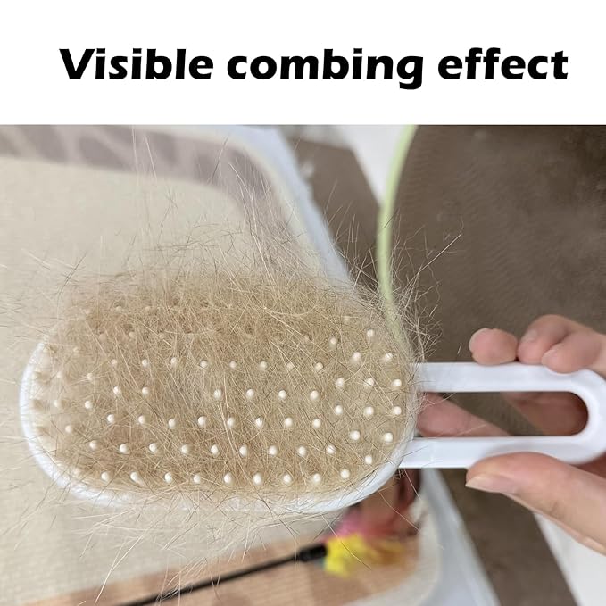 Cat Steam Brush for Shedding, Steam Brushes for Indoor Cats, 4 In 1 Rechargeable Cat Grooming Brush,Anti-Static, Massage, Cleaning, Shedding & Combing-Mewly Pet