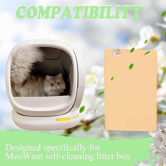 NewKe 10 Pack Pet Odor Eliminator for Meowant Self-Cleaning Cat Litter Box, Cat Litter Deodorizer Compatible with MW-SC01/MW-SC02/LB02, Cat Toilet Odor Deodorant Gel-Mewly Pet