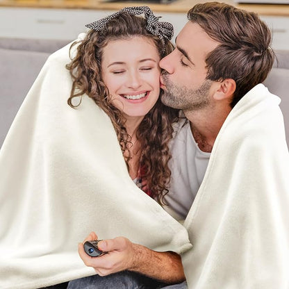 BEDELITE Fleece Blanket King Size Blankets for Bed, Luxury Plush Cozy Fuzzy Blanket 108x90 inches, Super Soft Warm Lightweight Throw Blanket All Seasons Suitable, Cream